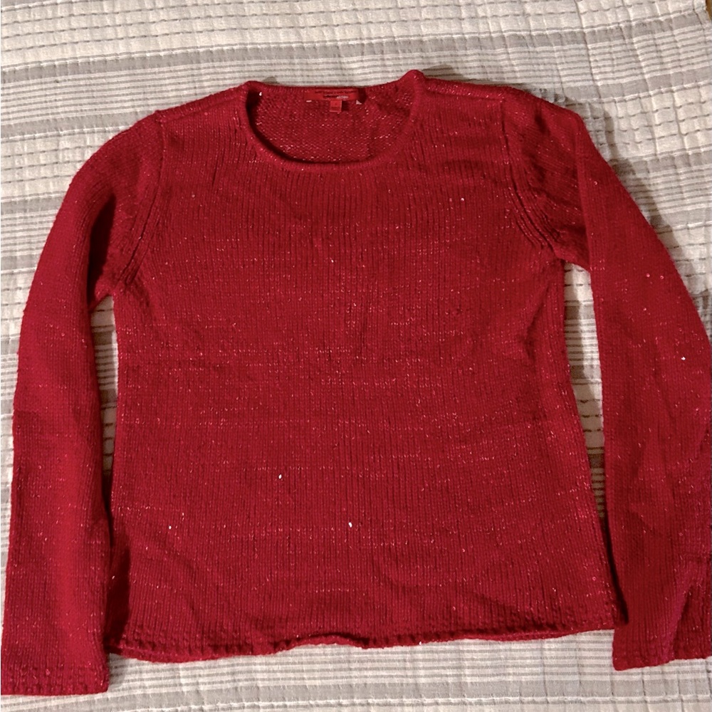 Narcisco Rodriguez for DesignNation red sequined sweater, S